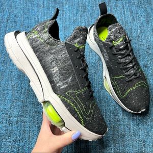 Nike Air Zoom Type Recycled Wool Pack Sneakers in Black Electric Green Men's 9